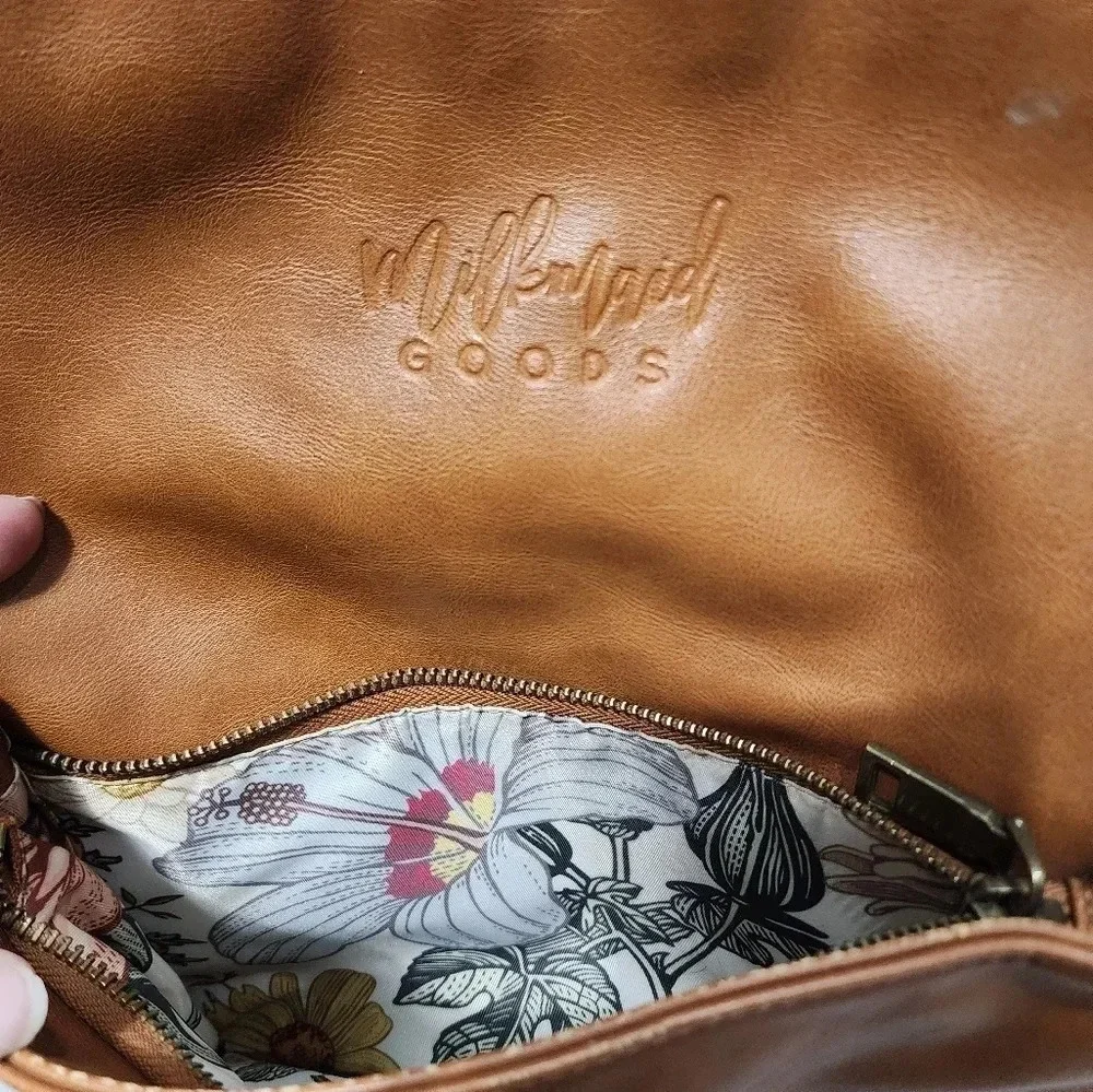 Milkmaid Goods Brooklyn Backpack in Cognac with Hattie Interior